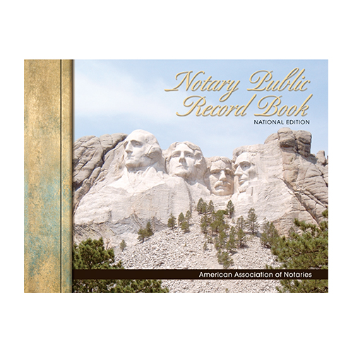 New Mexico Notary Public Record Book (Journal) - Mount Rushmore Memorial Cover