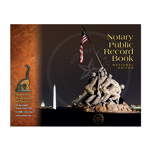 New Mexico Notary Public Record Book (Journal) - War Memorial Cover