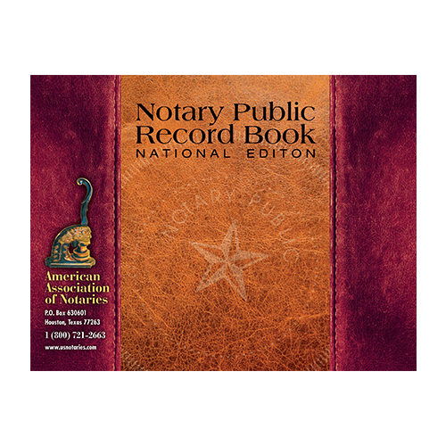 New Mexico Notary Public Journal (Record Book) - Leatherette Style Cover
