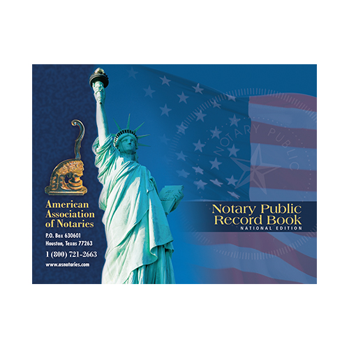 New Mexico Notary Public Record Book (Journal) - Statue of Liberty Blue Cover
