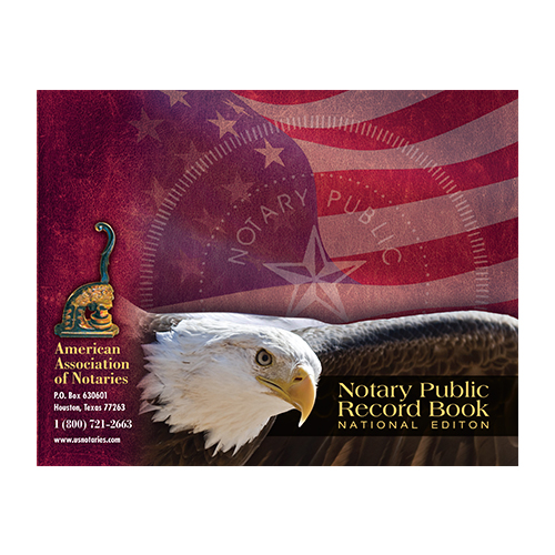 New Mexico Notary Public Journal (Record Book) - Eagle & U.S. Flag Cover